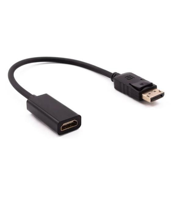 Nilox cable adaptador display port a hdmi hembra negro