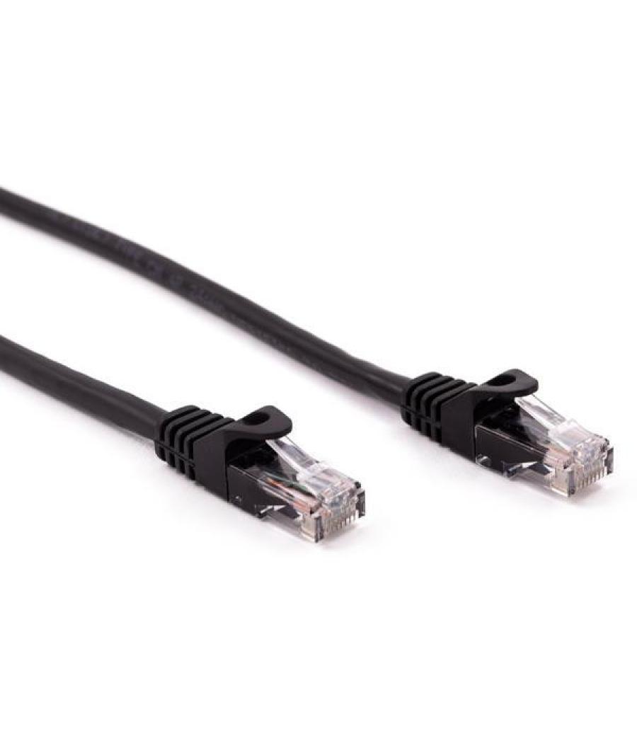 Nilox cable red latiguillo rj45 cat.6 utp negro, 1.0 m