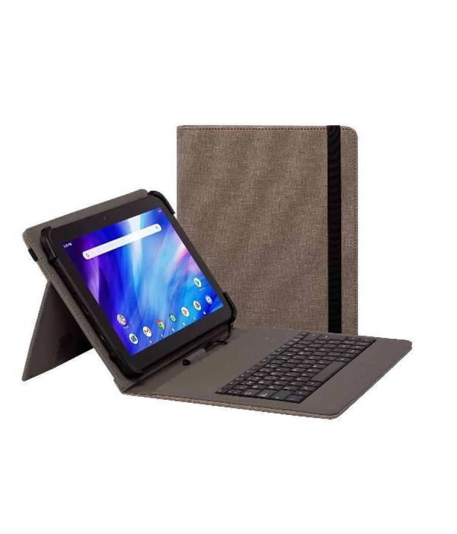 Nilox funda tablet 9,7" a 10´5" con teclado usb gris