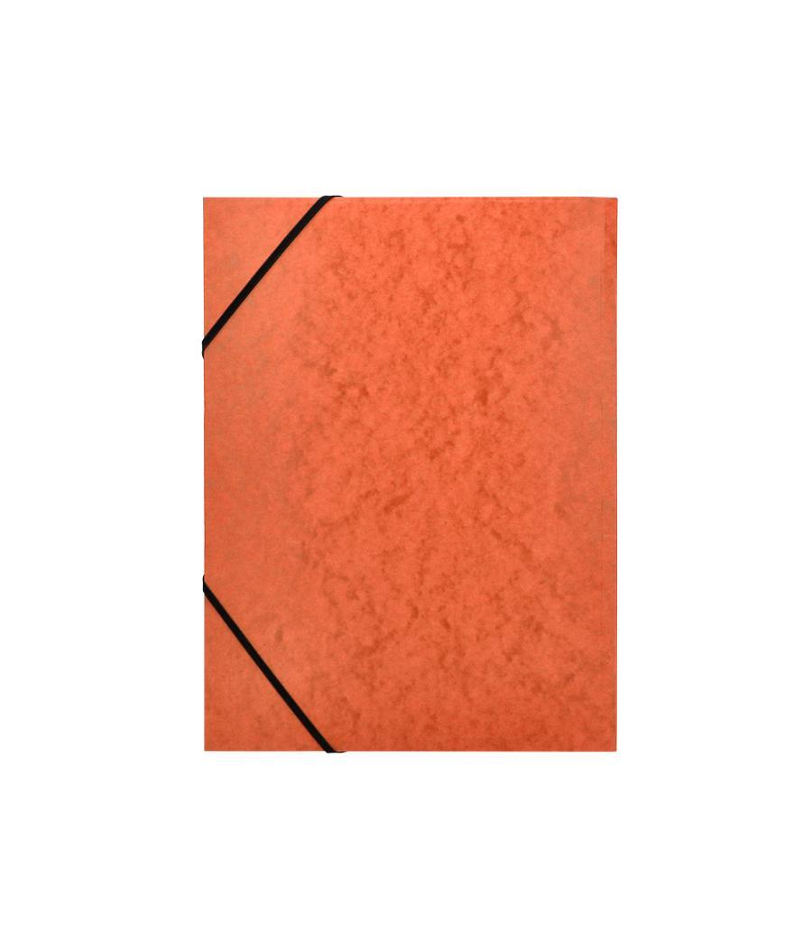 Carpeta q-connect gomas kf02170 cartón simil-prespan solapas 320x243 mm naranja