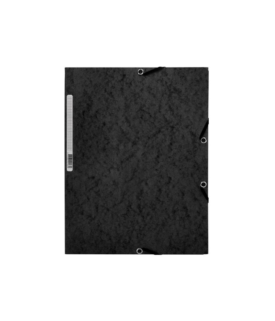 Carpeta q-connect gomas kf02169 cartón simil-prespan solapas 320x243 mm negra