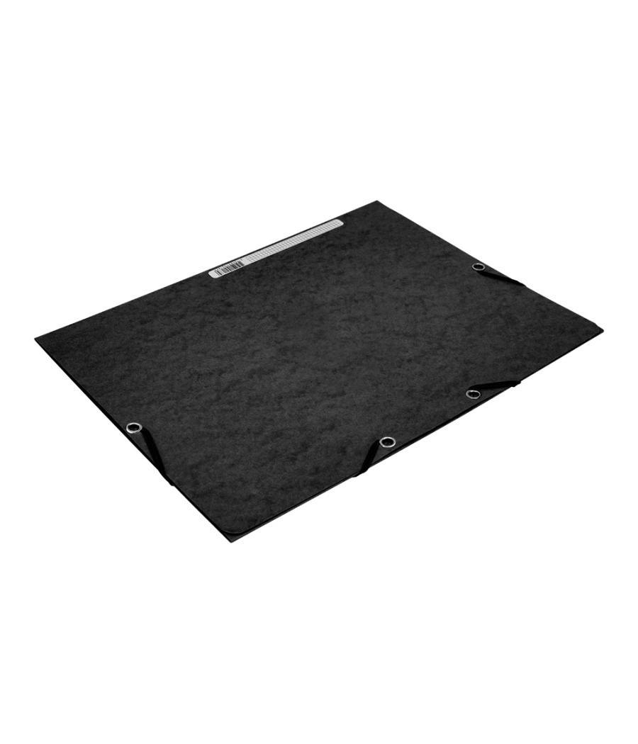 Carpeta q-connect gomas kf02169 cartón simil-prespan solapas 320x243 mm negra
