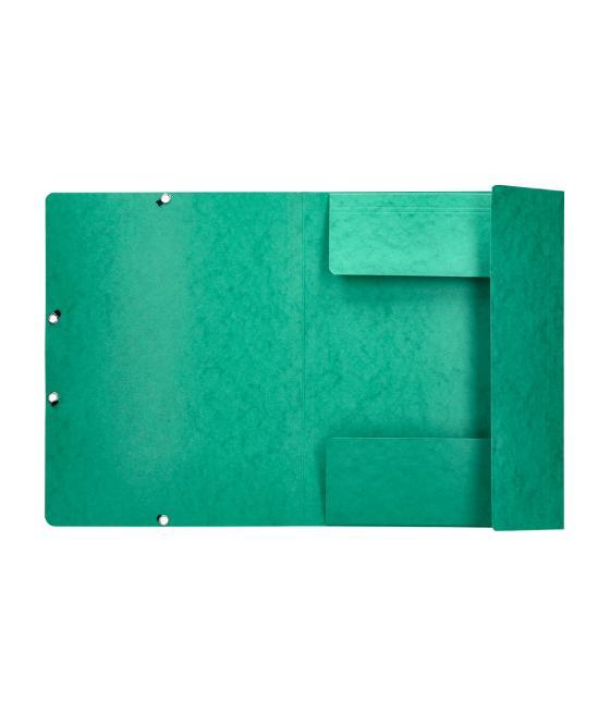 Carpeta q-connect gomas kf02168 cartón simil-prespan solapas 320x243 mm verde