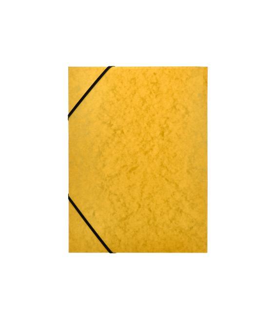 Carpeta q-connect gomas kf02166 cartón simil-prespan solapas 320x243 mm amarilla
