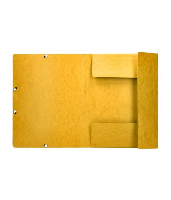 Carpeta q-connect gomas kf02166 cartón simil-prespan solapas 320x243 mm amarilla
