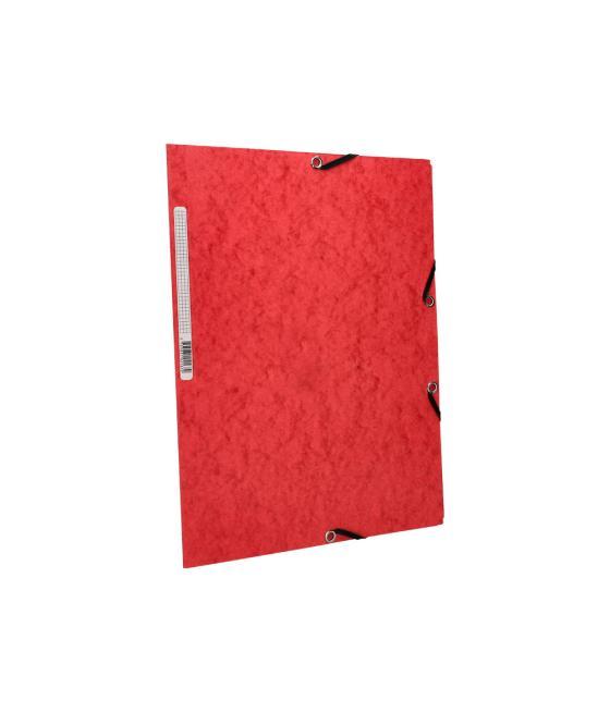 Carpeta q-connect gomas kf02165 cartón simil-prespan solapas 320x243 mm roja