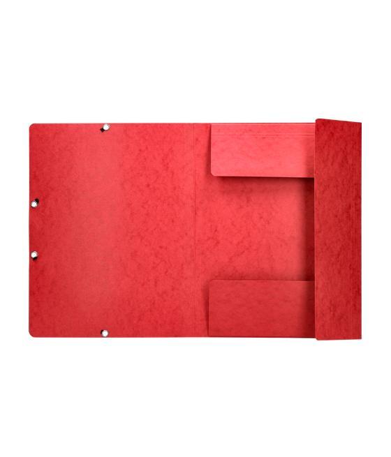 Carpeta q-connect gomas kf02165 cartón simil-prespan solapas 320x243 mm roja