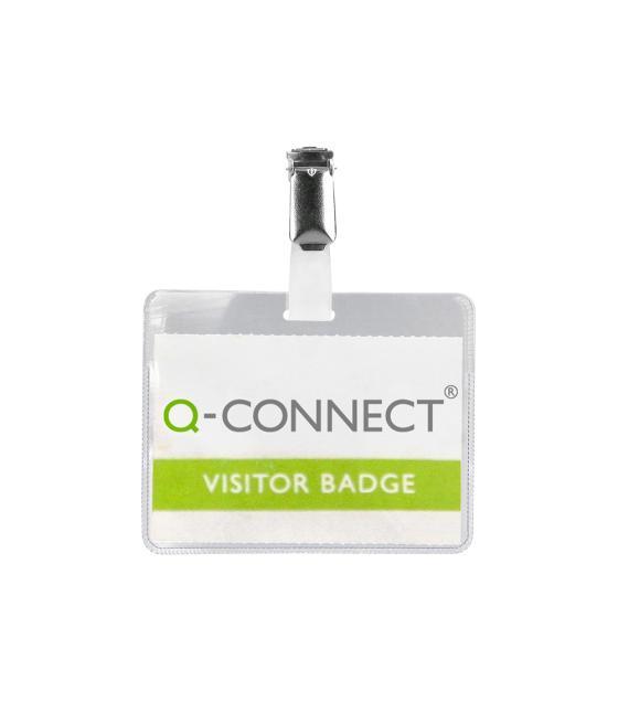 Identificador con pinza q-connect kf01560 60x90 mm con apertura superior