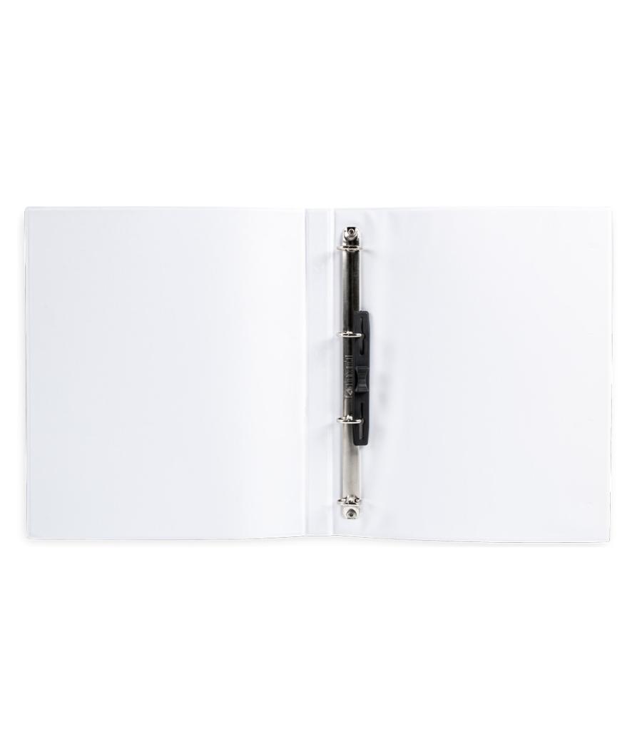 Carpeta canguro 4 anillas mixtas 16mm liderpapel a4 plástico blanca