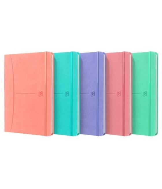 Oxford libreta cosida signature t. flexible a5 80h liso pastel