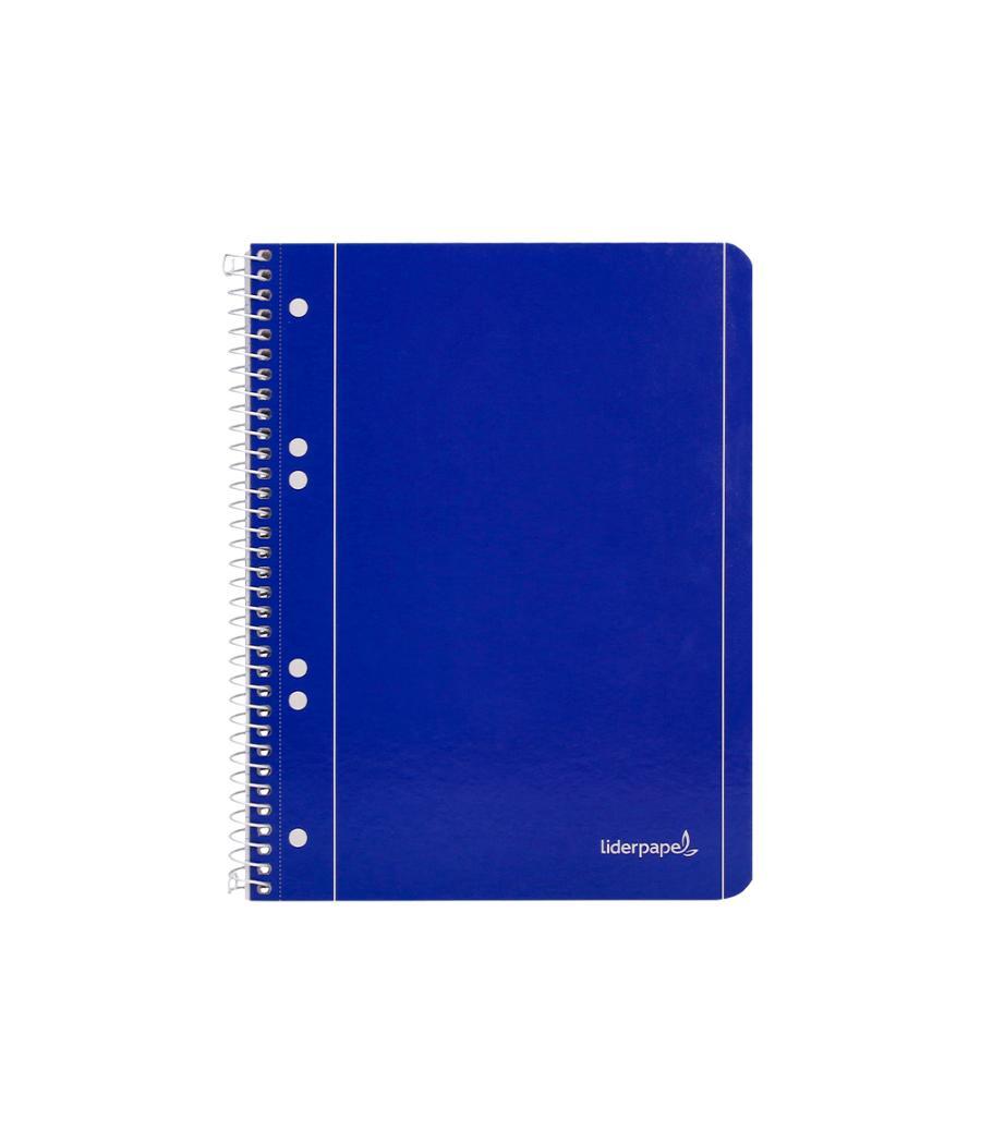 Cuaderno espiral liderpapel a5 micro serie azul tapa blanda 80h 75 gr horizontal 6 taladros azul