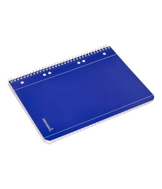 Cuaderno espiral liderpapel a5 micro serie azul tapa blanda 80h 75 gr horizontal 6 taladros azul