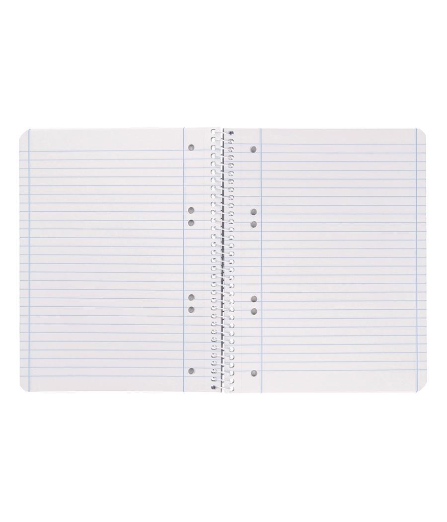 Cuaderno espiral liderpapel a5 micro serie azul tapa blanda 80h 75 gr horizontal 6 taladros azul