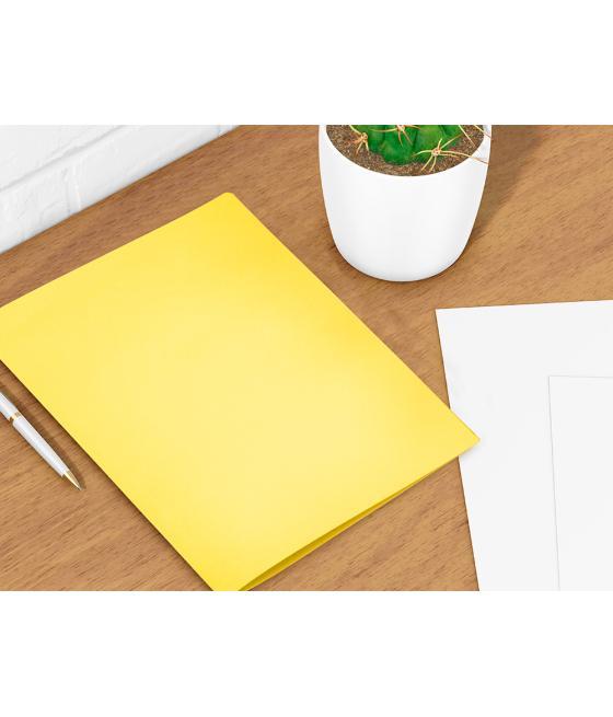 Subcarpeta liderpapel din a4 amarillo intenso 180g/m2