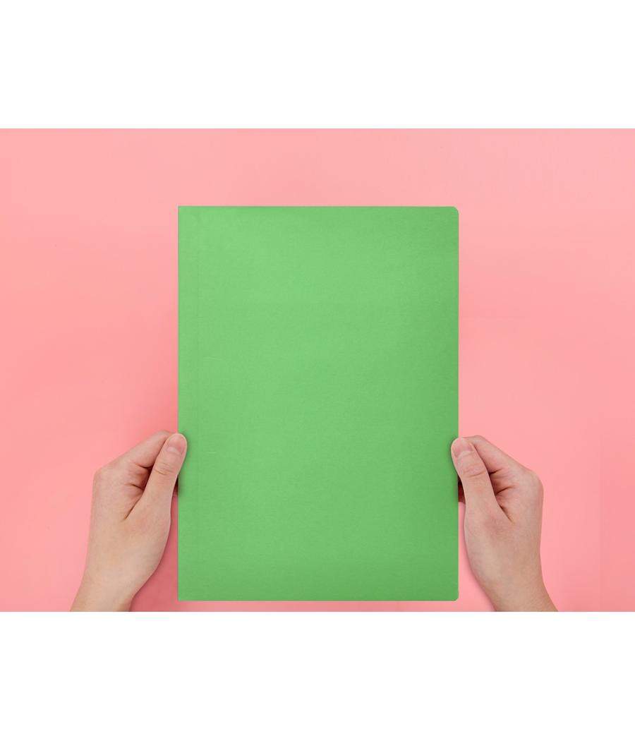 Subcarpeta liderpapel folio verde intenso 180g/m2