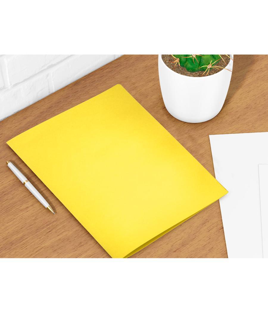 Subcarpeta liderpapel folio amarillo intenso 180g/m2