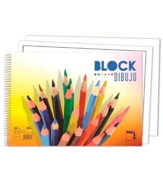 Pacsa bloc dibujo espiral 20h 230x330mm 135gr sin recuadro -10u-