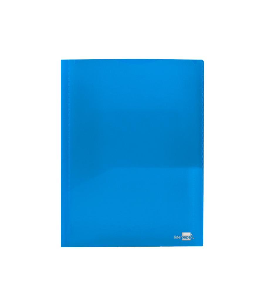 Carpeta liderpapel dossier dos bolsas canguro 45682 polipropileno din a4 azul