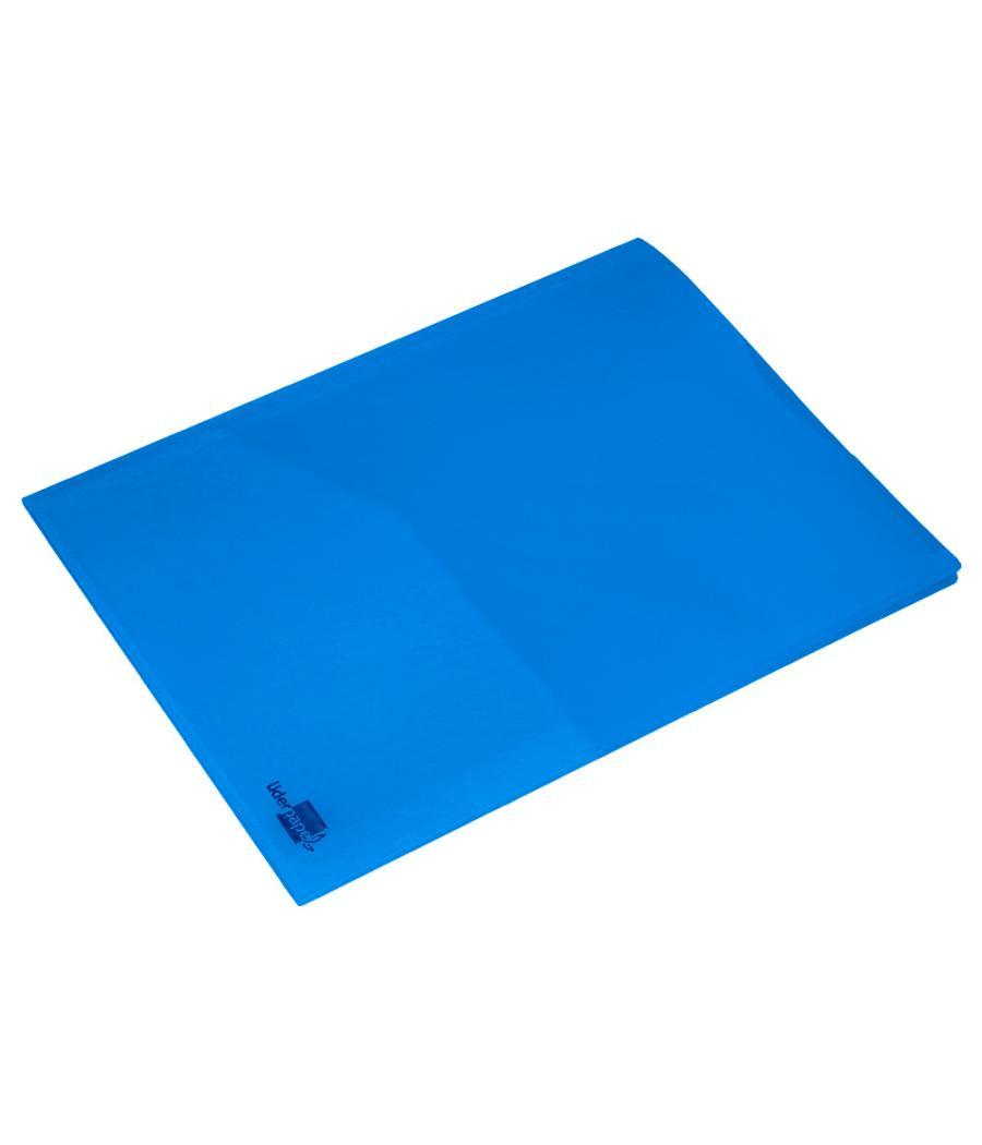 Carpeta liderpapel dossier dos bolsas canguro 45682 polipropileno din a4 azul