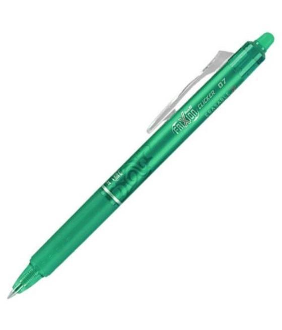 Pilot boligrafo borrable frixion clicker verde