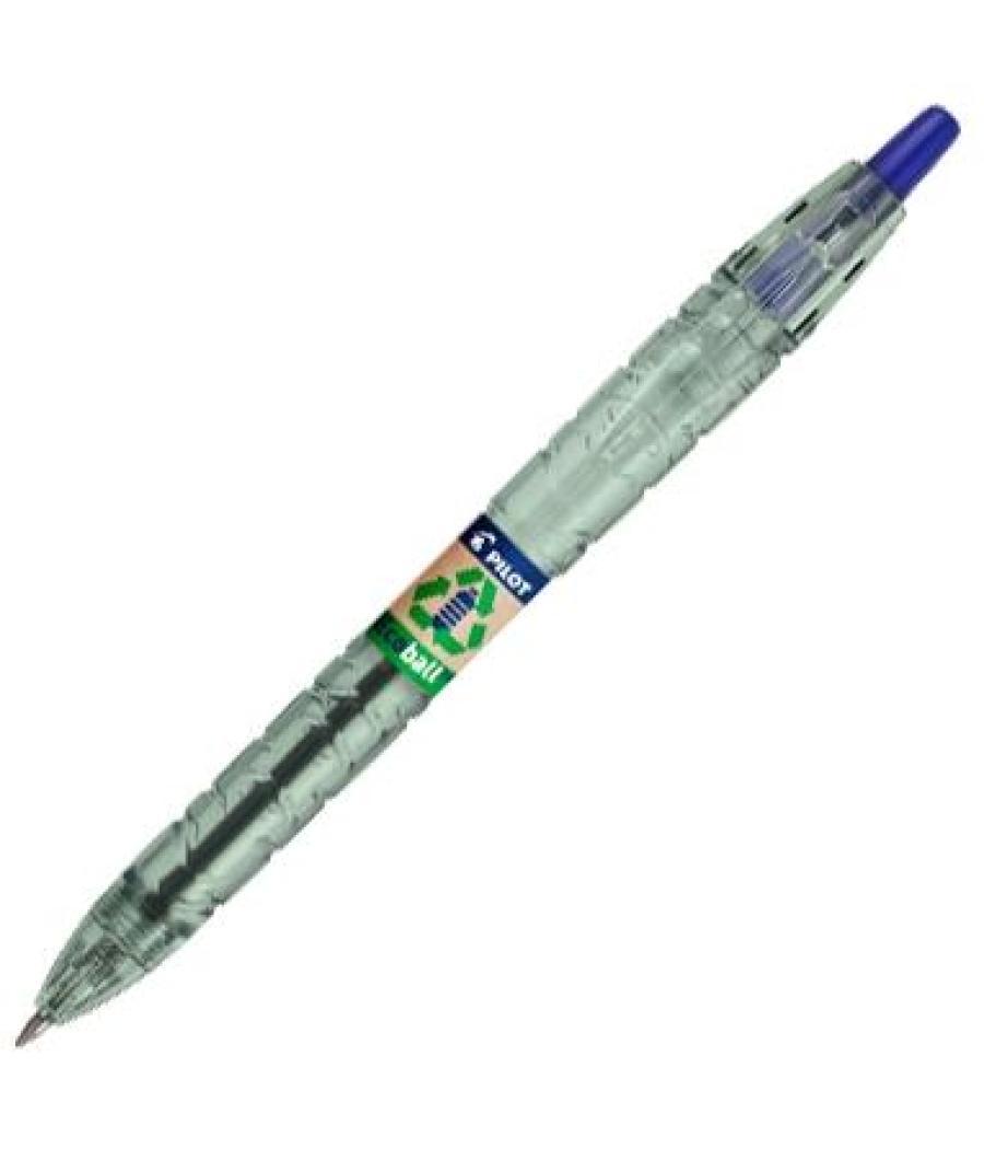 Pilot bolígrafo ecoball plastico reciclado azul