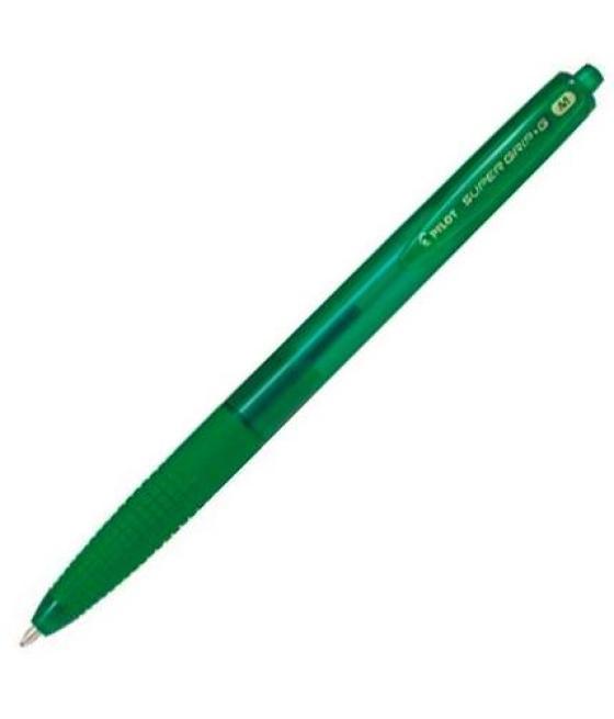 Pilot bolígrafo supergrip g retráctil 1.0mm verde