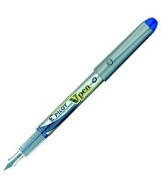 Pilot pluma desechable vpen silver azul