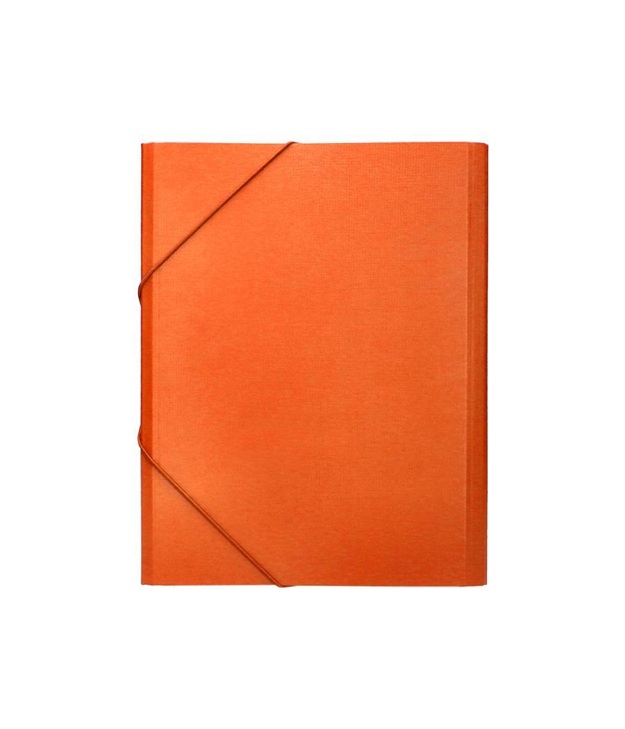 Carpeta clasificadora liderpapel 12 departamentos folio prolongado cartón forrado naranja