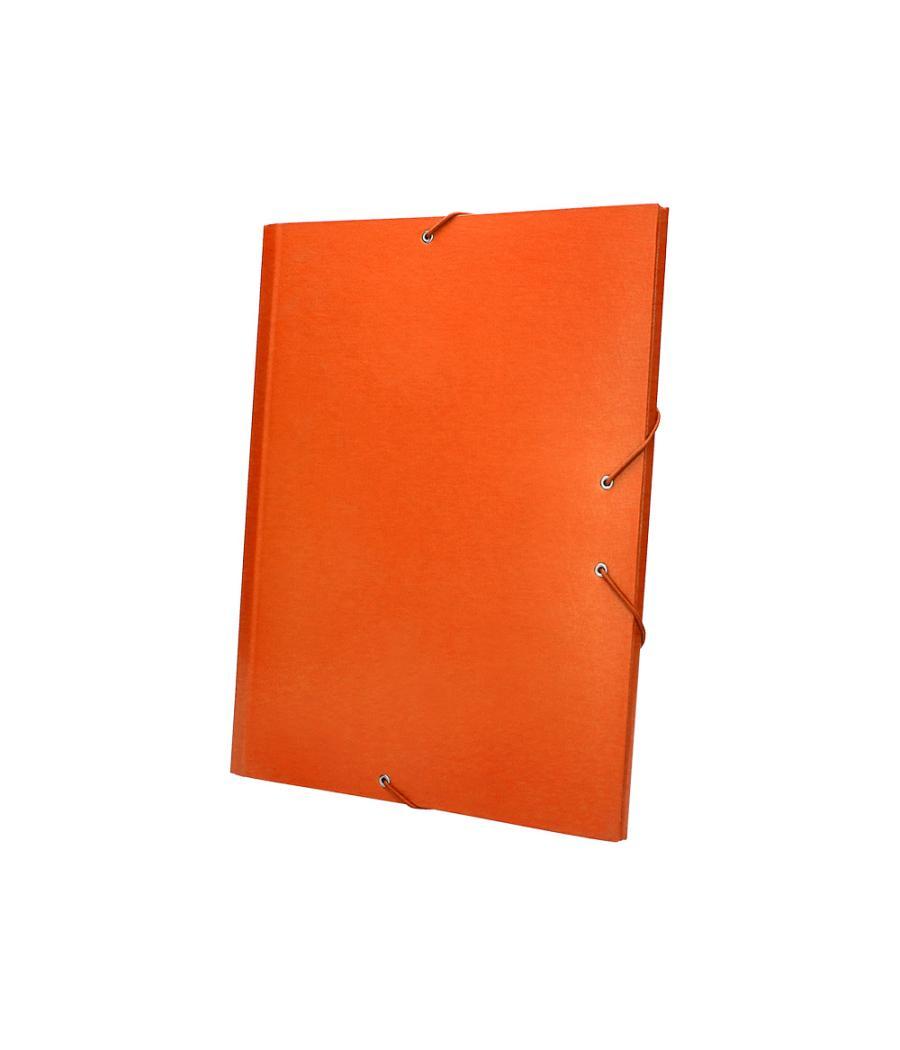 Carpeta clasificadora liderpapel 12 departamentos folio prolongado cartón forrado naranja