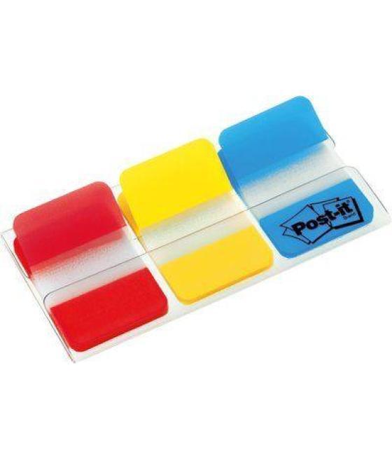 Post-it index rigido rojo azul amarillo - 3 dispensadores std 3x22