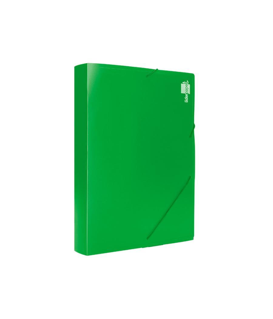 Carpeta liderpapel portadocumentos 36903 polipropileno dina4 verde lomo 50 mm