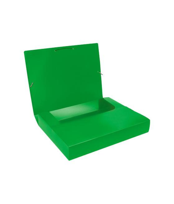 Carpeta liderpapel portadocumentos 36903 polipropileno dina4 verde lomo 50 mm