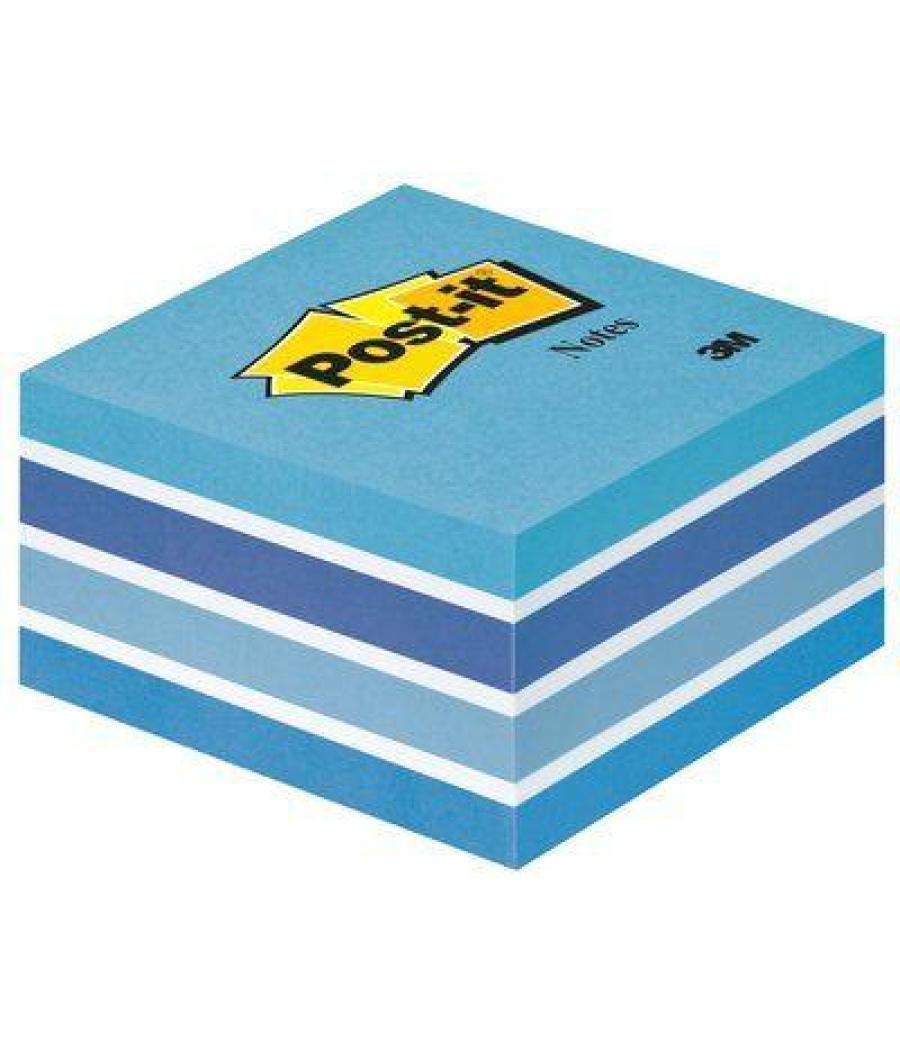 Post-it cubo de notas multicolor 5x90 hojas 76x76 tonos azul pastel