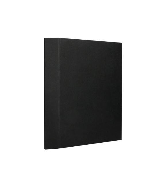 Carpeta fuelle liderpapel folio cartón forrado negra