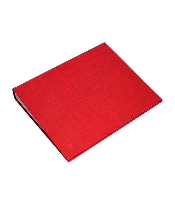 Carpeta de 4 anillas 40mm mixtas liderpapel folio cartón forrado paper coat roja