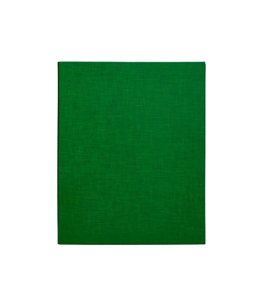 Carpeta de 4 anillas 40mm mixtas liderpapel folio cartón forrado paper coat verde