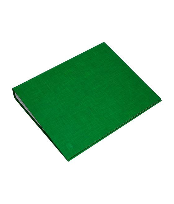 Carpeta de 4 anillas 40mm mixtas liderpapel folio cartón forrado paper coat verde