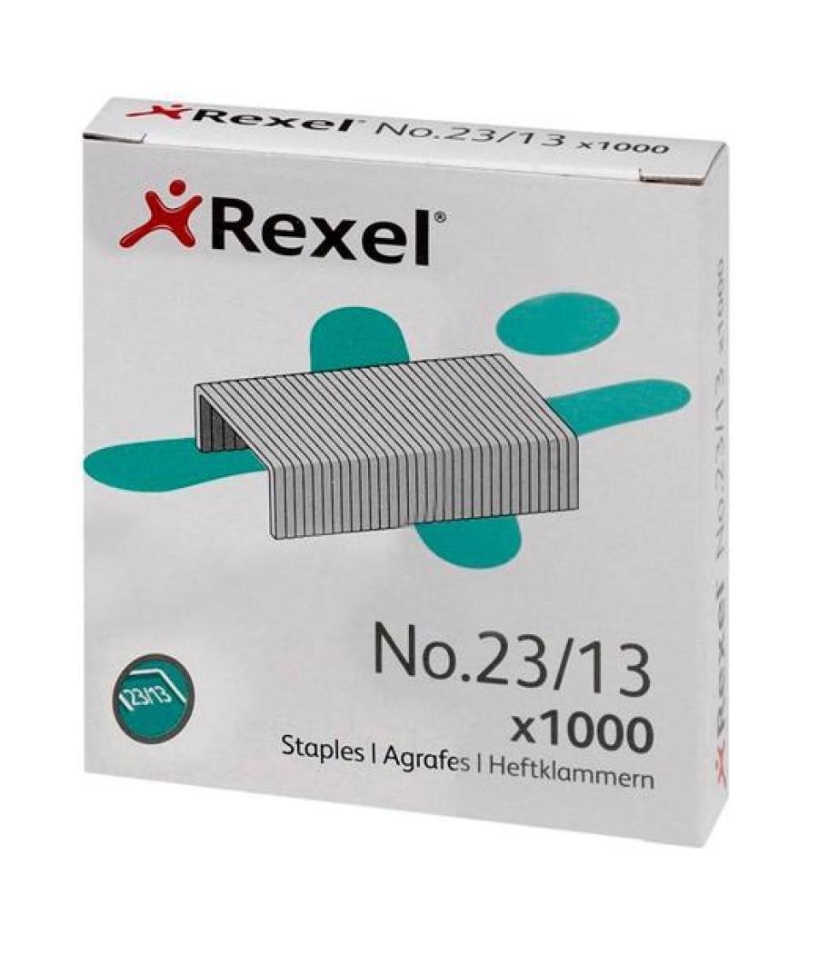 Rexel grapas 23/13 galvanizadas caja de 1000