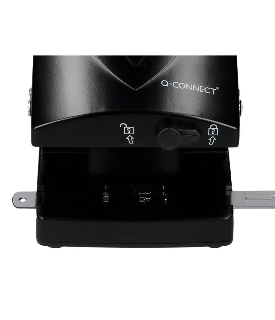 Taladrador q-connect kf01237 negro abertura 6,5 mm capacidad 65 hojas