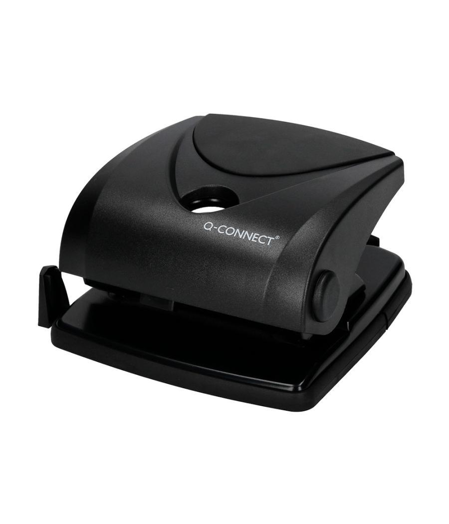 Taladrador q-connect kf01235 negro abertura 2,7 mm capacidad 27 hojas