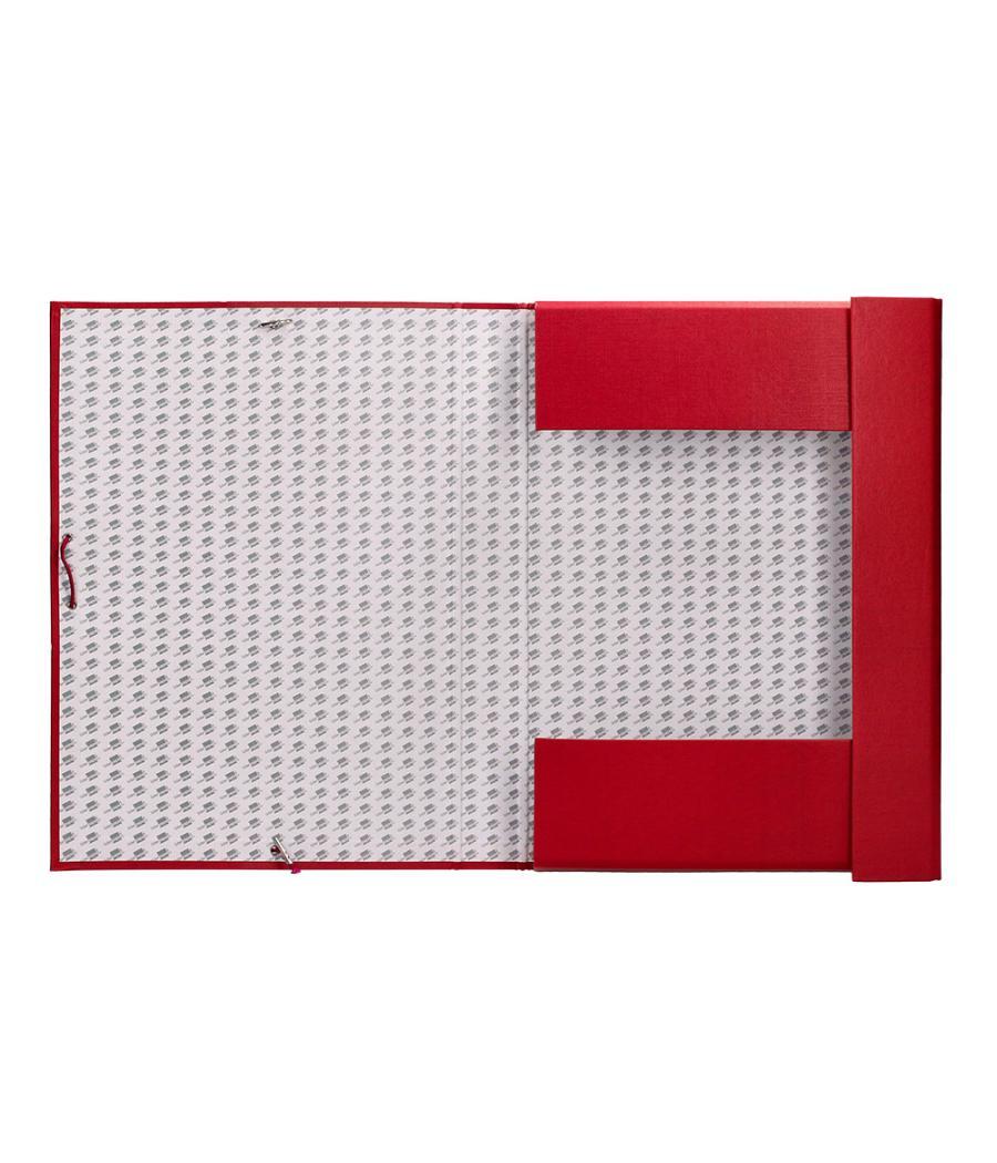 Carpeta proyectos liderpapel folio lomo 90mm cartón forrado roja