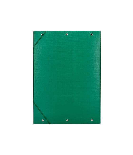 Carpeta proyectos liderpapel folio lomo 90mm cartón forrado verde