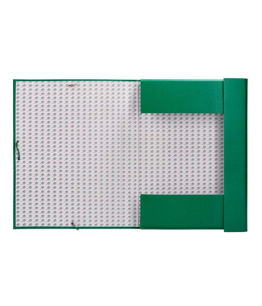 Carpeta proyectos liderpapel folio lomo 90mm cartón forrado verde