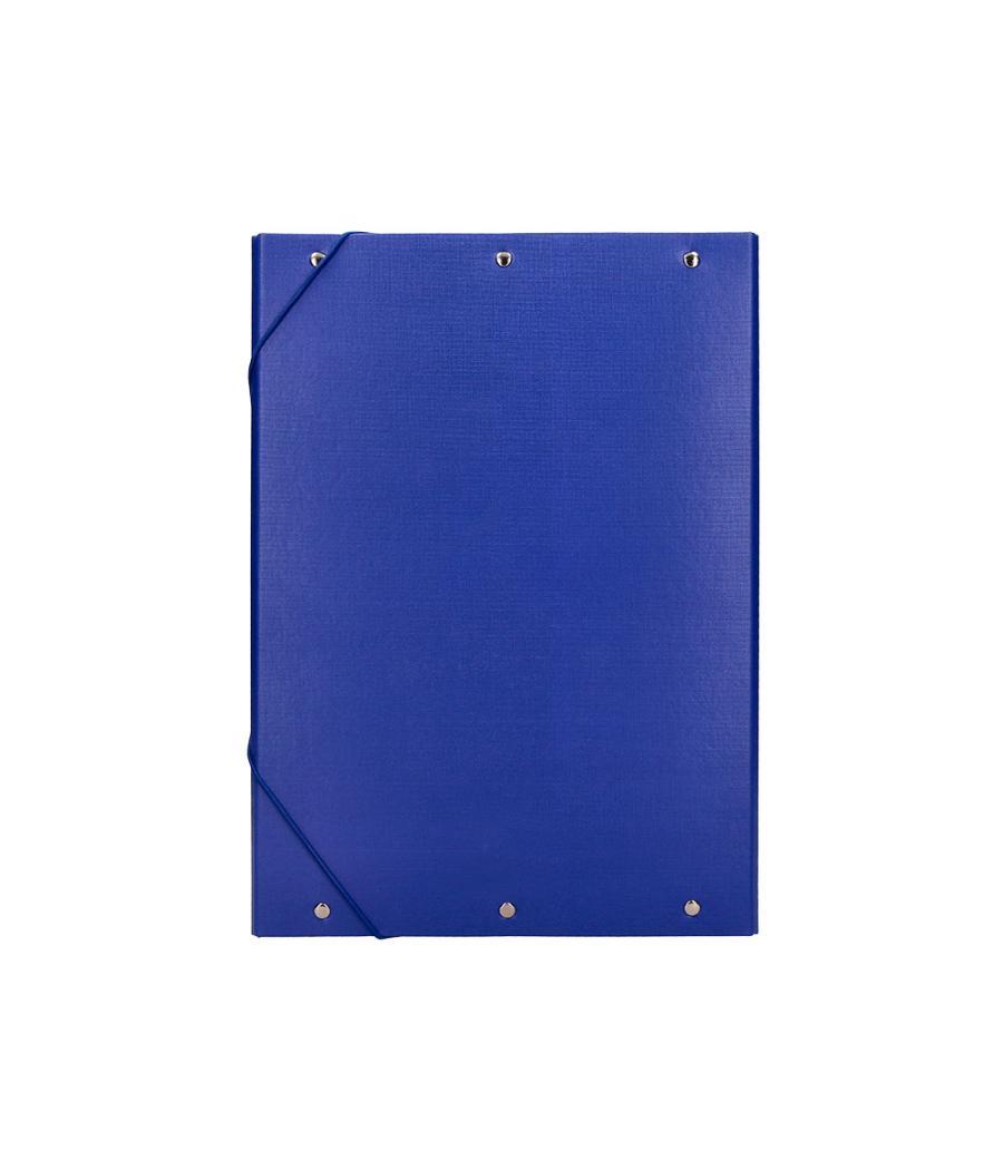 Carpeta proyectos liderpapel folio lomo 70mm cartón forradoazul