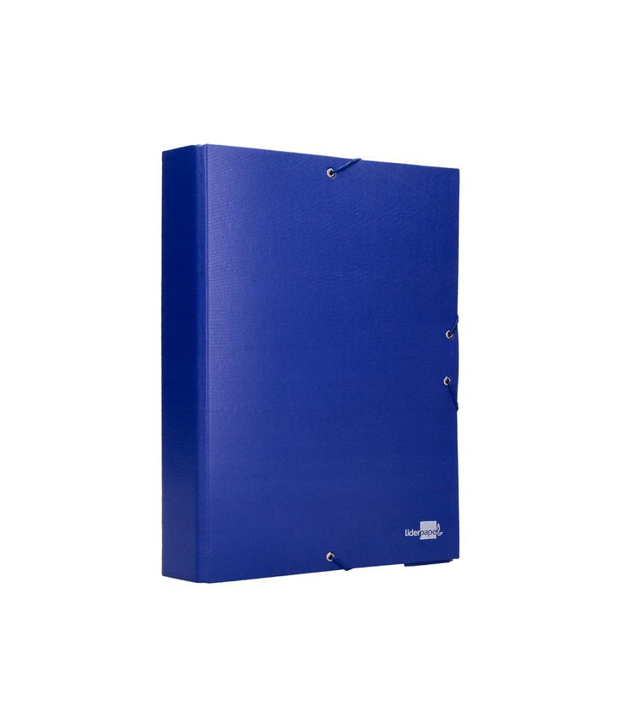 Carpeta proyectos liderpapel folio lomo 70mm cartón forradoazul