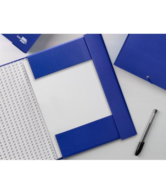 Carpeta proyectos liderpapel folio lomo 70mm cartón forradoazul