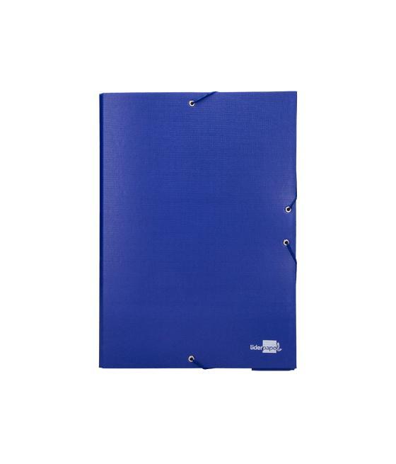 Carpeta proyectos liderpapel folio lomo 50mm cartón forradoazul