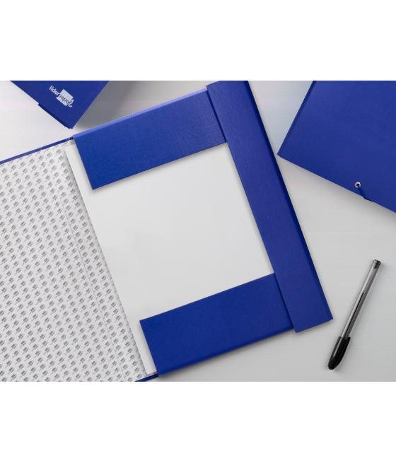 Carpeta proyectos liderpapel folio lomo 50mm cartón forradoazul