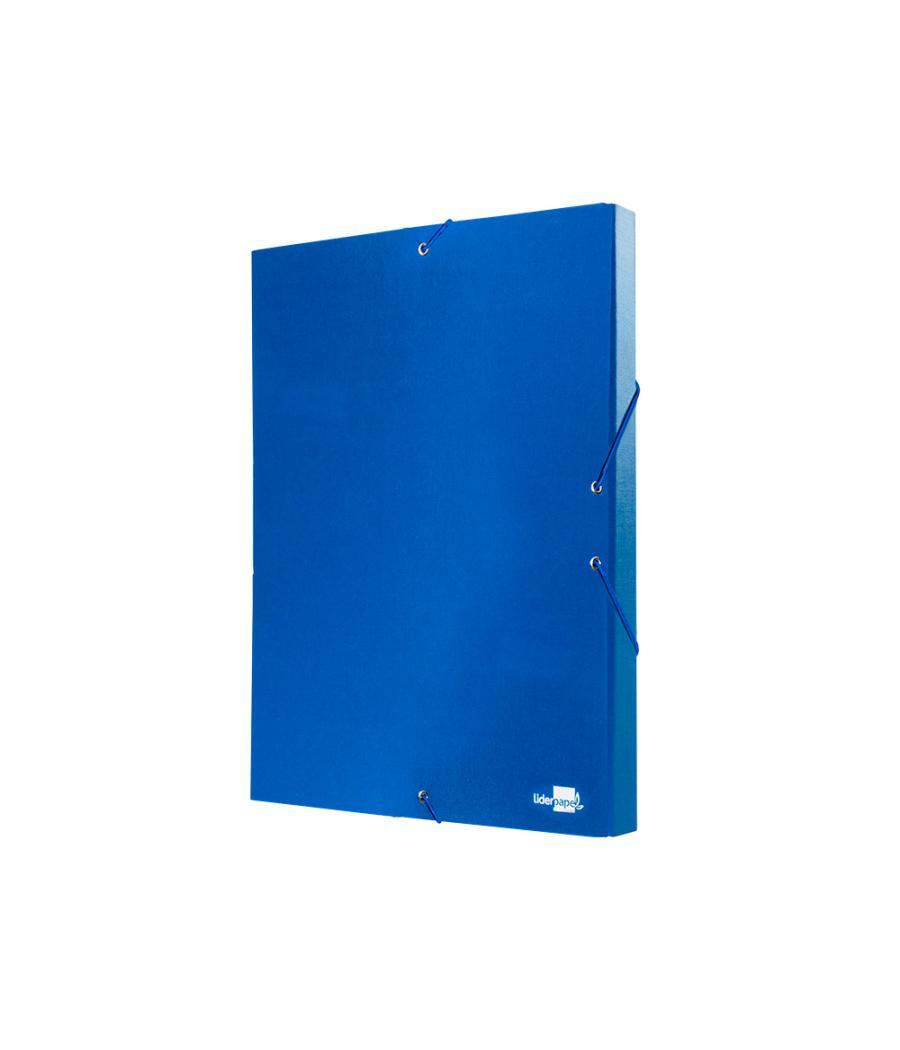 Carpeta proyectos liderpapel folio lomo 30mm cartón forradoazul