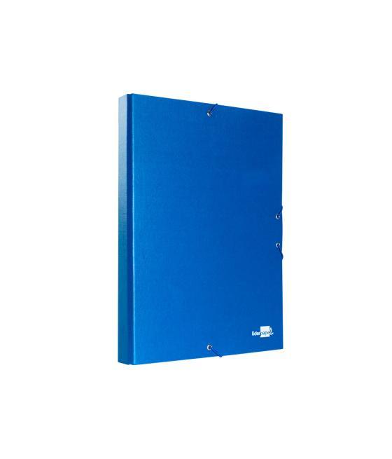 Carpeta proyectos liderpapel folio lomo 30mm cartón forradoazul